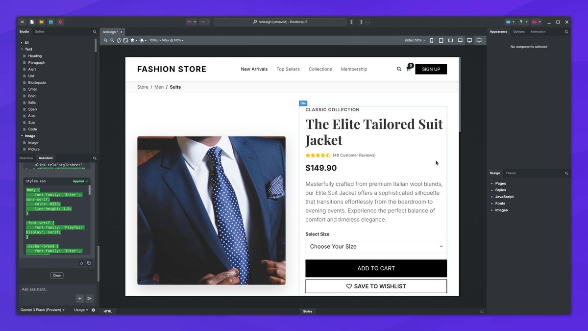 Bootstrap Studio tweet media