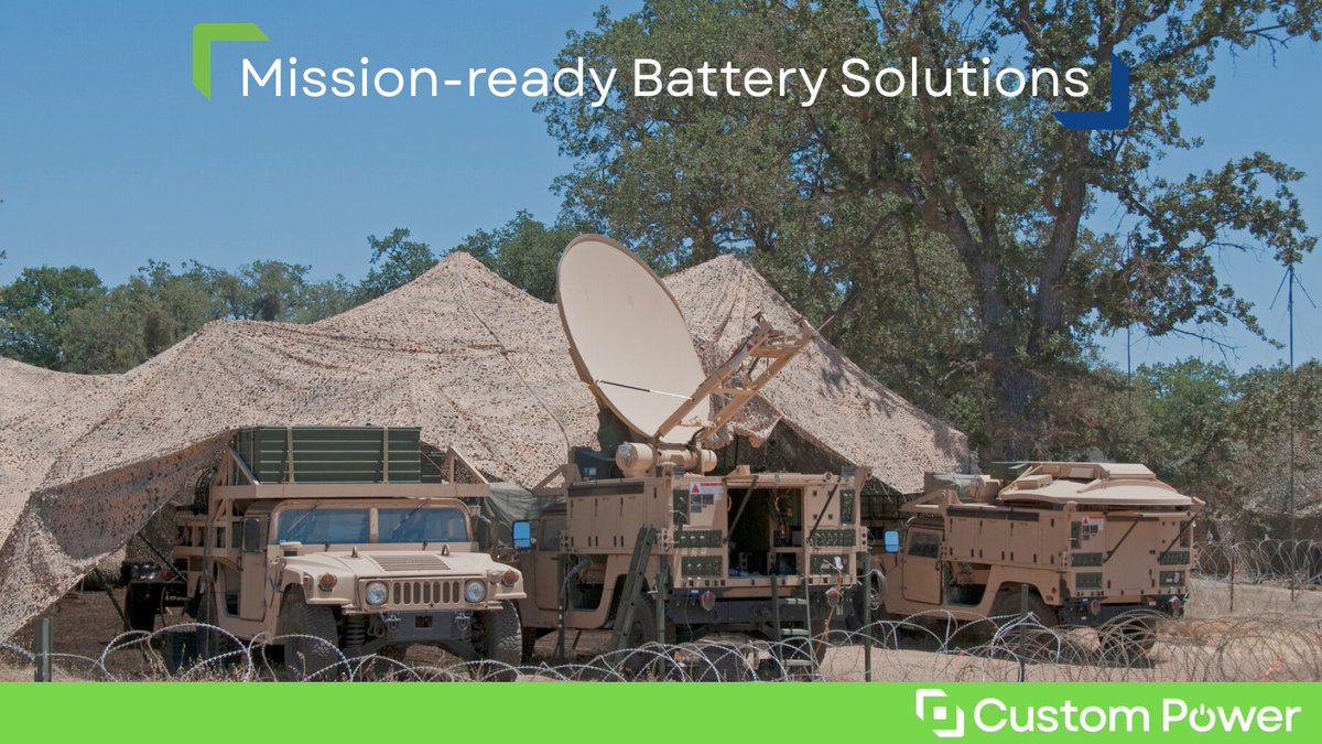 We help defence engineers deploy power systems they can trust, where consistent performance and system integrity are essential to mission success.

Find out more: tinyurl.com/CP-Defence-Jan…

#DefenceTech #DefenseTech #CustomBattery