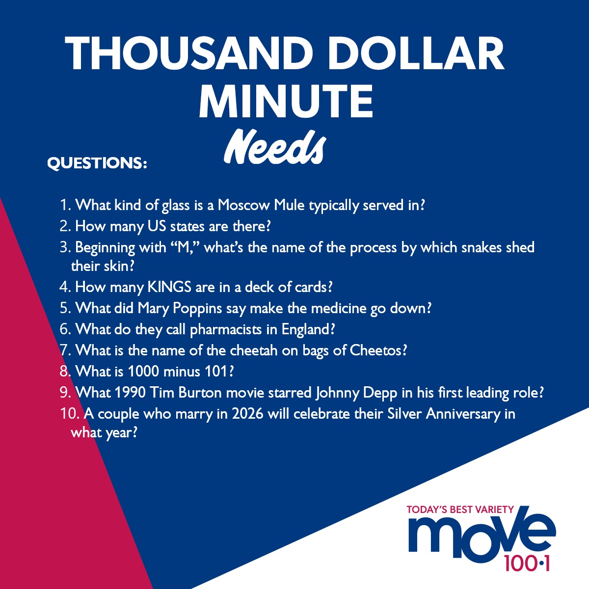 Move100Halifax's tweet image. 5/10 for Brian Coolen! How did you do!? 

💰 Your turn to play for $1000 tomorrow at 7! 
⛽️ You'll be in to win $100 to Needs Convenience! 
📻 #ListenLive the free @iheartradioca app! 
 - Erin &amp;amp; Peter #MOVEMornings