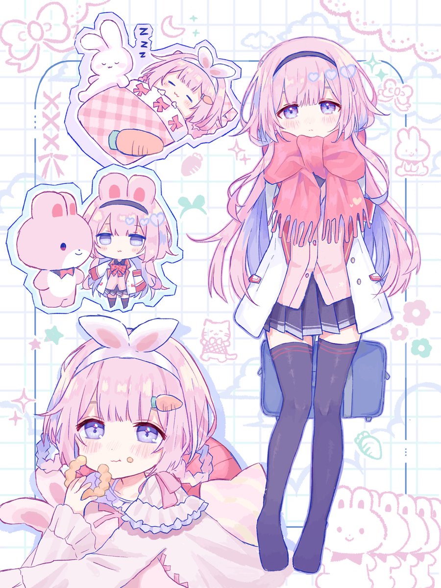 ンゴちゃんたくさん🎀🐰 #描くンゴ