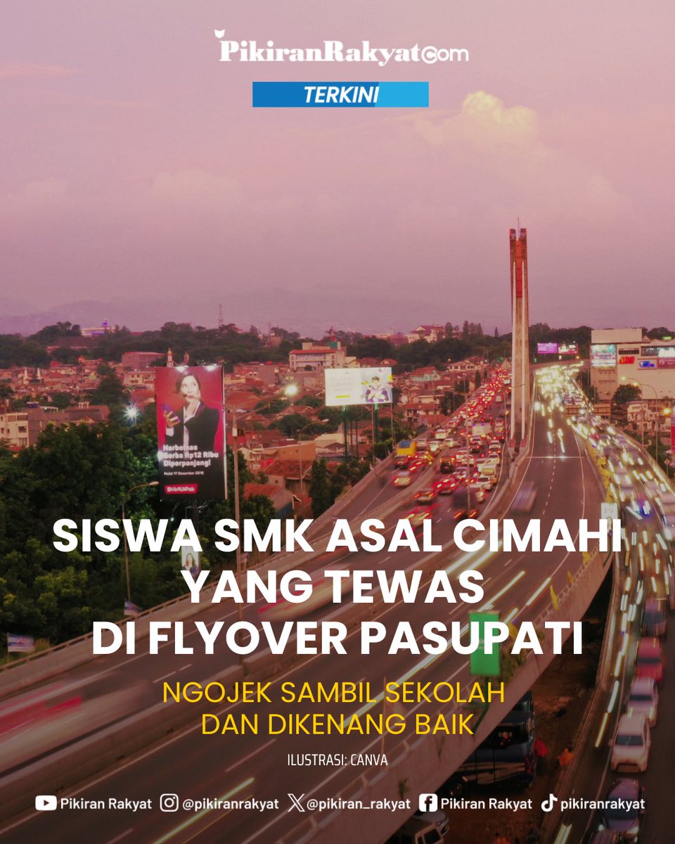 Meninggalnya seorang siswa di Flyover Mochtar Kusumaatmadja atau Flyover Pasupati Kota Bandung meninggalkan duka mendalam Selasa (10/2/2026). Semasa bersekolah, siswa tersebut berkepribadian baik dan tidak menunjukkan hal mencurigakan.

Siswa tersebut diketahui berinisial MRJ