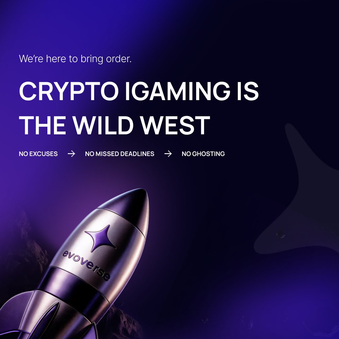 Evoverseit's tweet photo. Crypto iGaming is the Wild West… 

We’re here to bring order to the chaos. 
Time for a story... https://t.co/KEP4HrpiSy