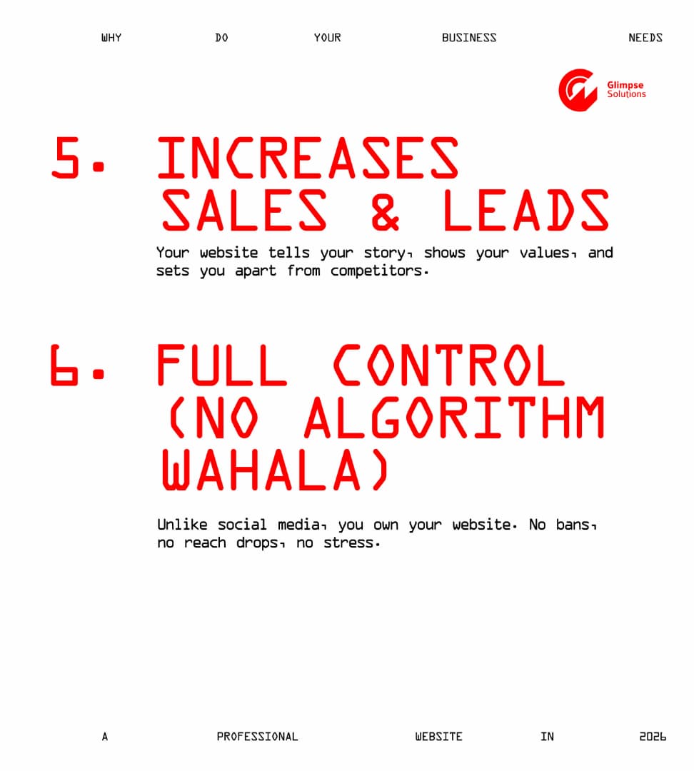 glimpsehub's tweet image. Yes Sir, Social media is gigantic, but a website gives you control, credibility, and growth. If you’re serious about scaling, you need a space you truly own. 

#businessGrowth #DigitalPresence #WebsiteMatters #Entrepreneur #glimpsesolutions
