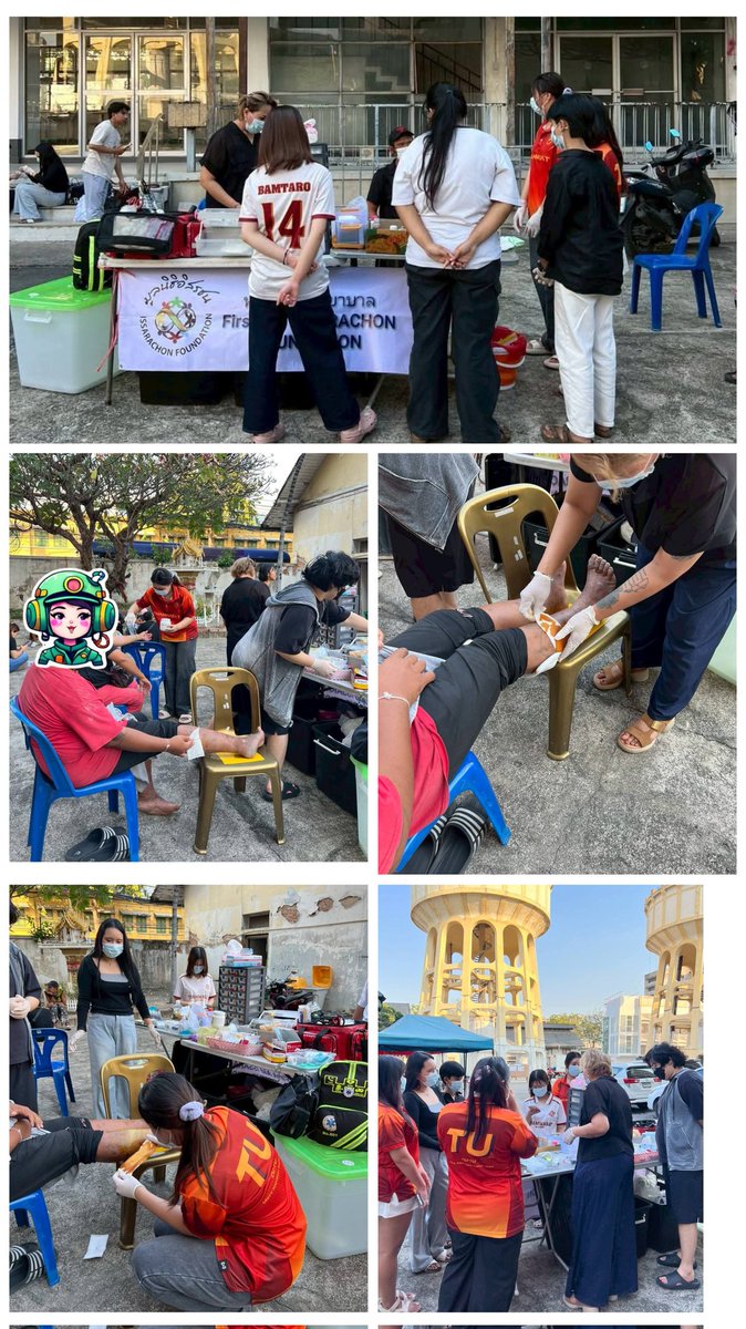 “พี่คะ มีอะไรให้หนูช่วยไหม”
ประโยคสั้นๆ แต่ทำให้โลกวันนี้อุ่นขึ้นทั้งใบ 
เด็กๆ จากธรรมศาสตร์รังสิตเดินเข้ามาพร้อมรอยยิ้ม
ไม่กลัวแผล ไม่กลัวความยาก
มีแค่มือที่พร้อมช่วย และหัวใจที่พร้อมเรียนรู้
วันนี้พวกเขาได้รู้ว่า
การทำแผลไม่ได้เยียวยาแค่ผิวหนัง