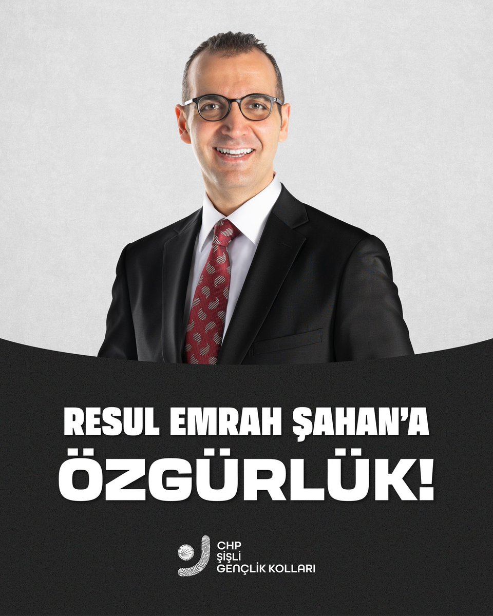 Umudumuzu hiçbir zaman yitirmedik.

Şişli Belediye Başkanımız Resul Emrah Şahan’ın, kent uzlaşısı soruşturması kapsamında tahliyesine karar verildi.

Şişli Belediyesi’ndeki kayyum uygulamasının sona erdirilmesi ve halkın iradesinin gecikmeksizin iade edilmesi gerekiyor.

Diğer