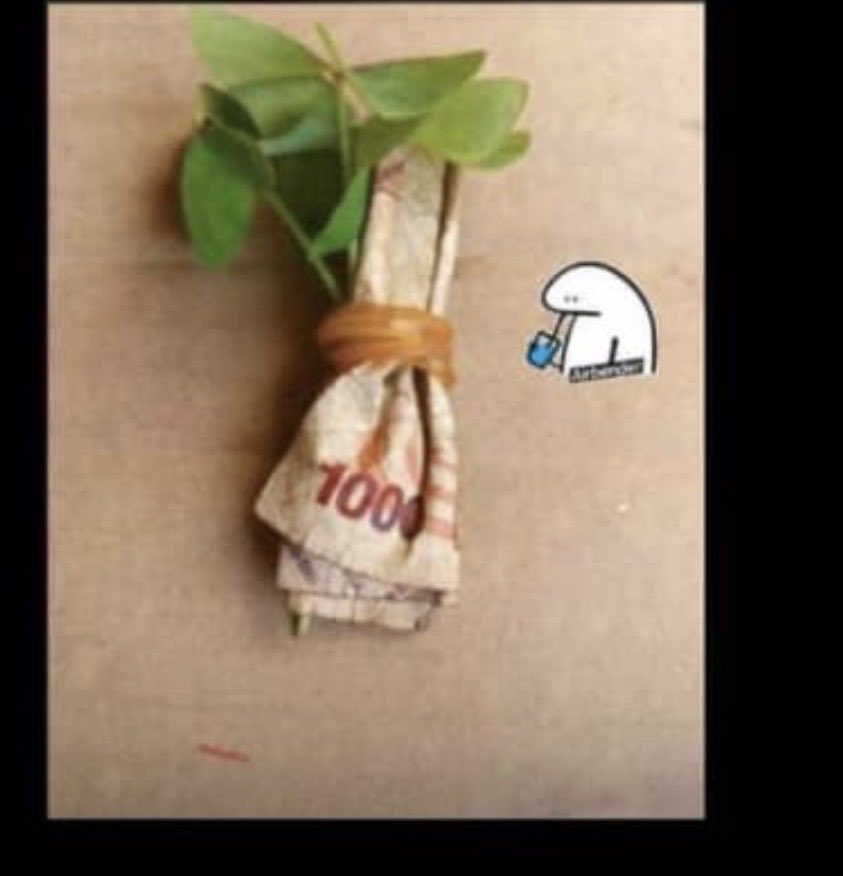 Her : I want flowers with money 

Me: I got you dear 👇😌😂