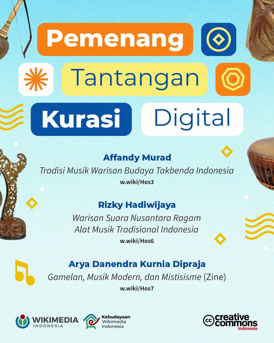 Selamat kepada para pemenang Tantangan Kurasi Digital! ✨

Kami mengucapkan terima kasih banyak kepada seluruh peserta yang telah berpartisipasi dan mendukung Tantangan Kurasi Digital 2026.