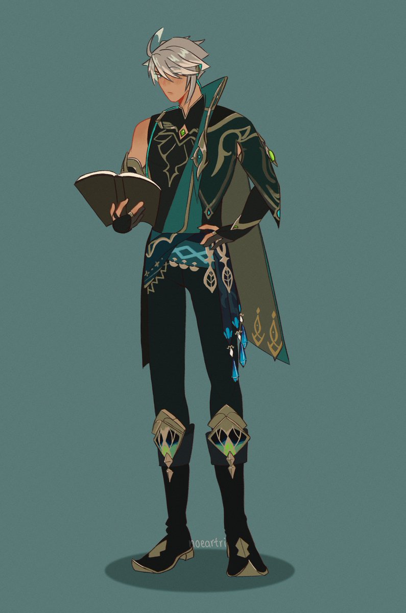 noeartri's tweet photo. 📖🌱🪶
#GenshinImpact #fanart #Alhaitham https://t.co/YSCXHuYEae