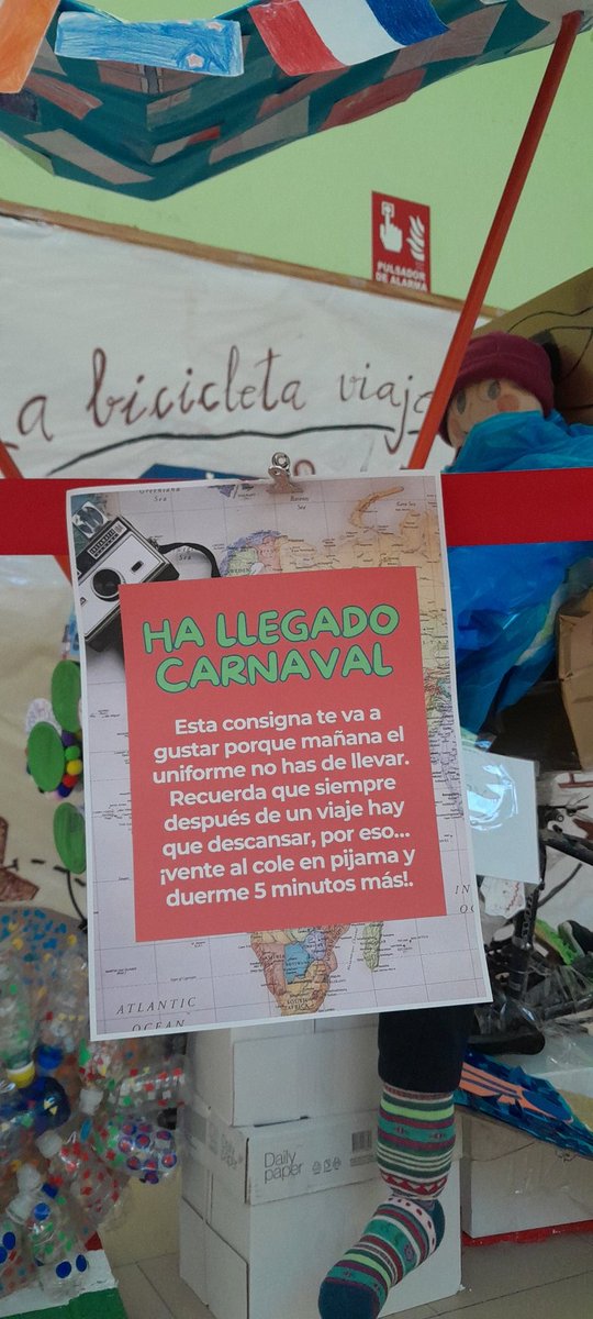 📢 Atención, atención:
"Esta consigna te va a gustar porque mañana el uniforme no has de llevar. Recuerda que siempre después de un viaje hay que descansar, por eso... ¡vente al cole en pijama y duerme 5 minutos más!"

#ceipfontan #carnaval #fontour #diadepijama