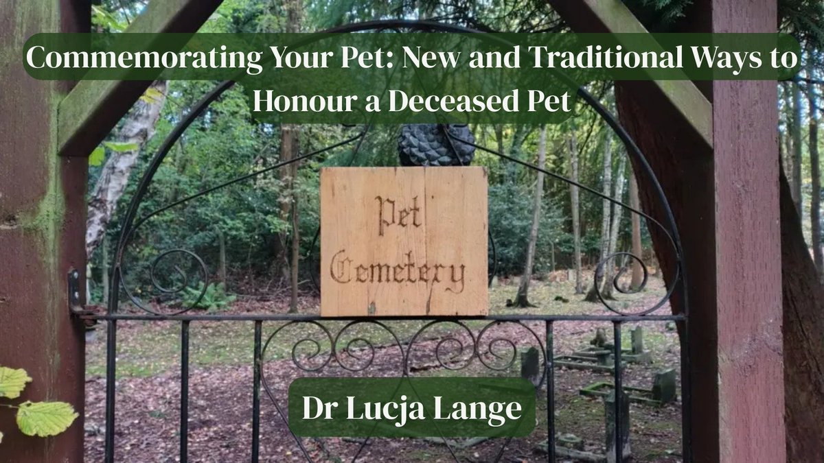 Exploring the subject of mortality symbolism, in all its many guises, would not be complete without a nod to our furry companions. As such, we are delighted that Dr Lucja Lange will be joining the Symbols of Mortality Conference, next week, to discuss her work on pet memorials.