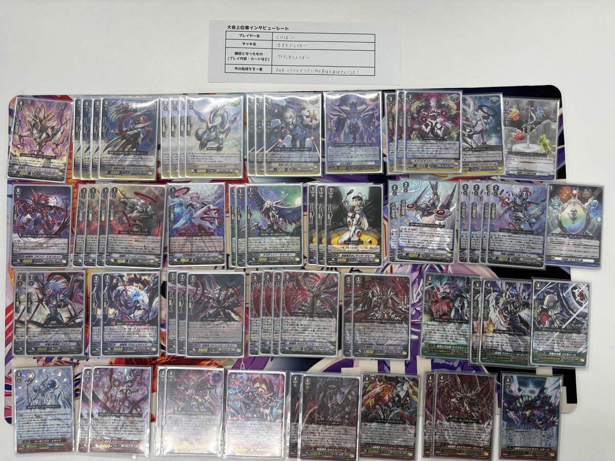 ✨大会結果発表✨ 19時開催 ヴァンガード ショップファイト 本日は2名