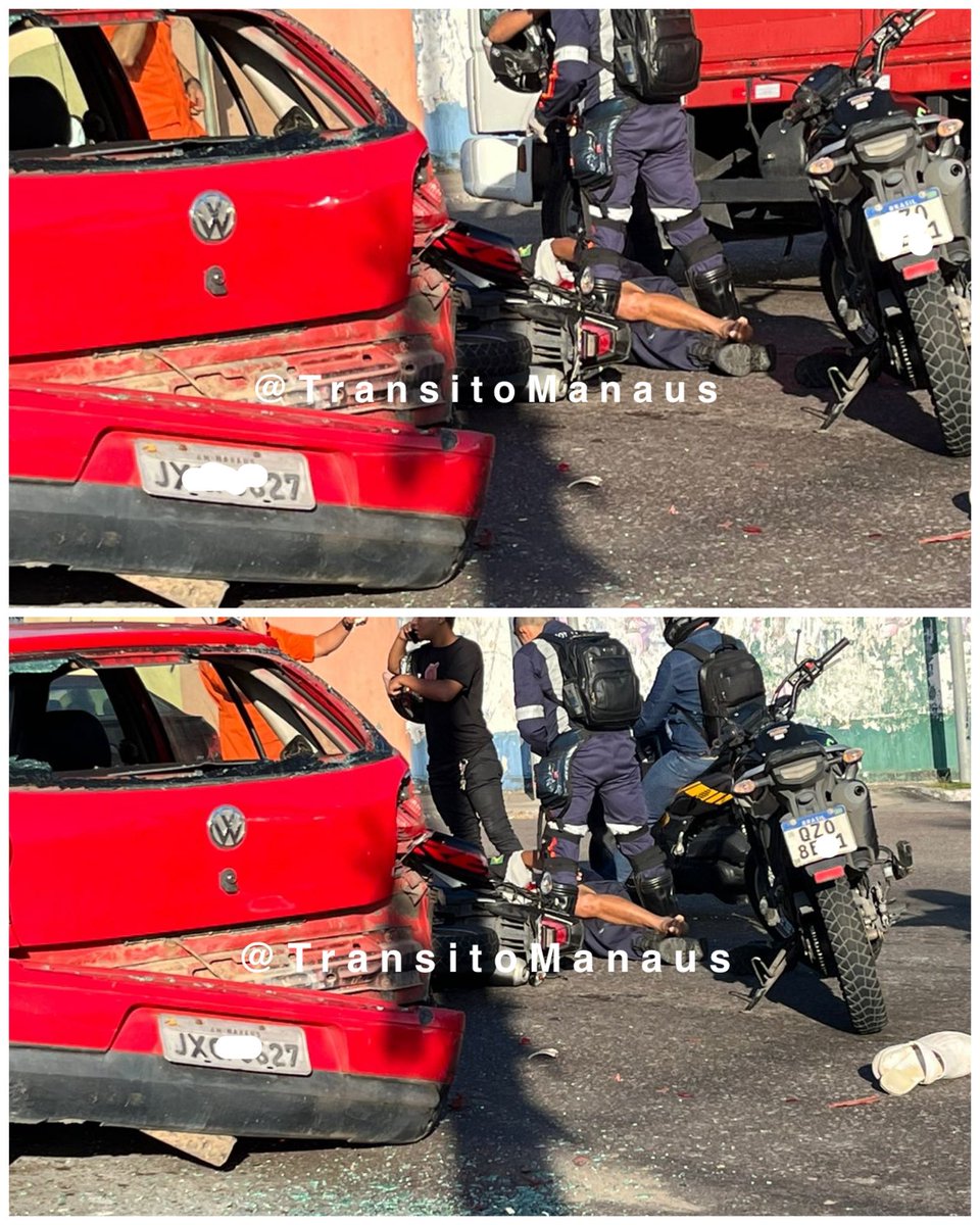 Acidente de trânsito com vítima lesionada na Avenida Cosme Ferreira