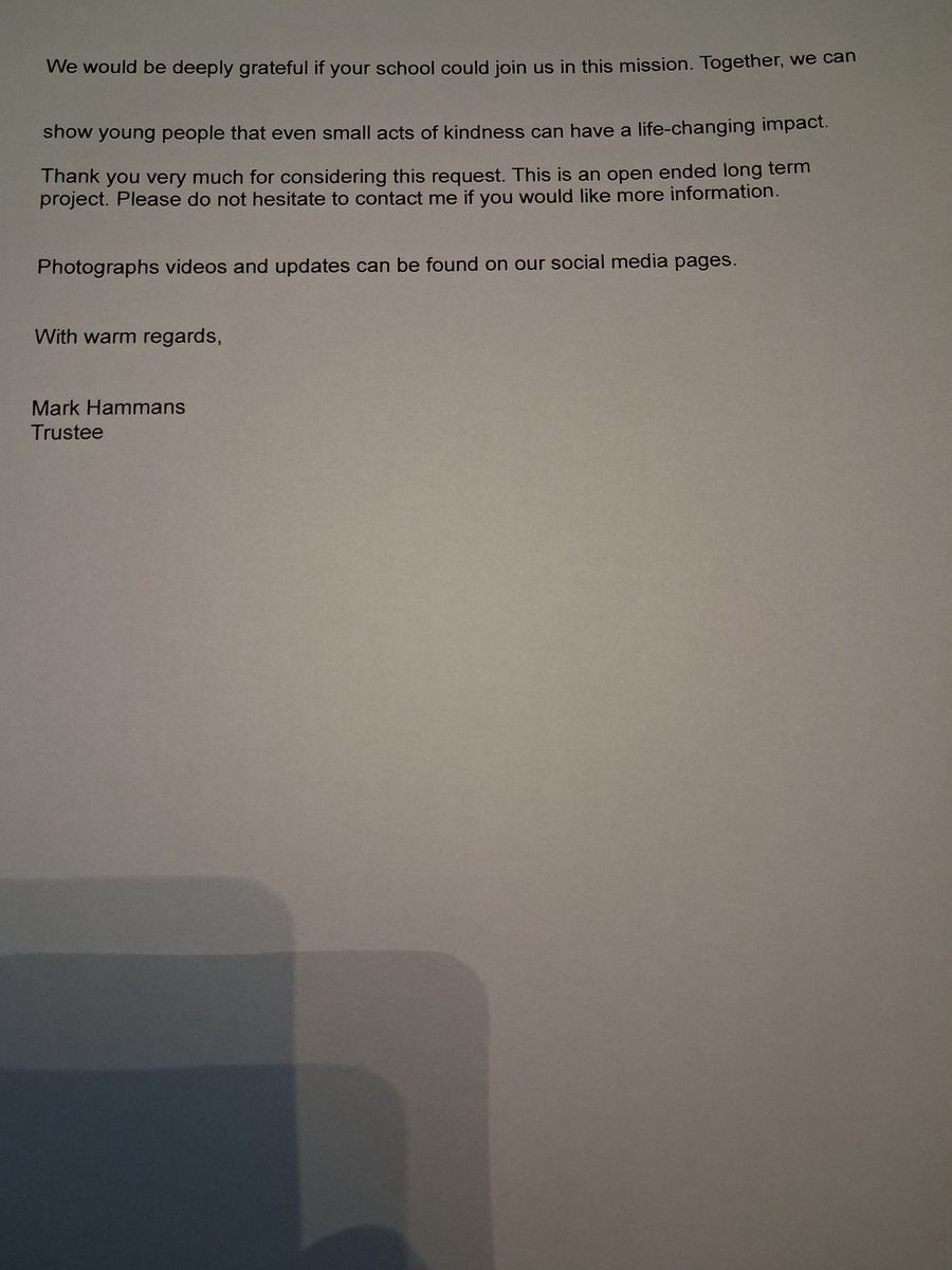 Contacting schools to ask if they would support our Kids helping Kids campaign. Around 70 schools contacted. All contact ignored. What does that say about the state of oir schools and their "standards"?
 <a href="/BBCNottingham/">BBC Nottingham</a> <a href="/NEUnion/">National Education Union</a> <a href="/educationgovuk/">Department for Education</a> <a href="/markdennison/">markdennison 💙</a>  <a href="/10DowningStreet/">UK Prime Minister</a>