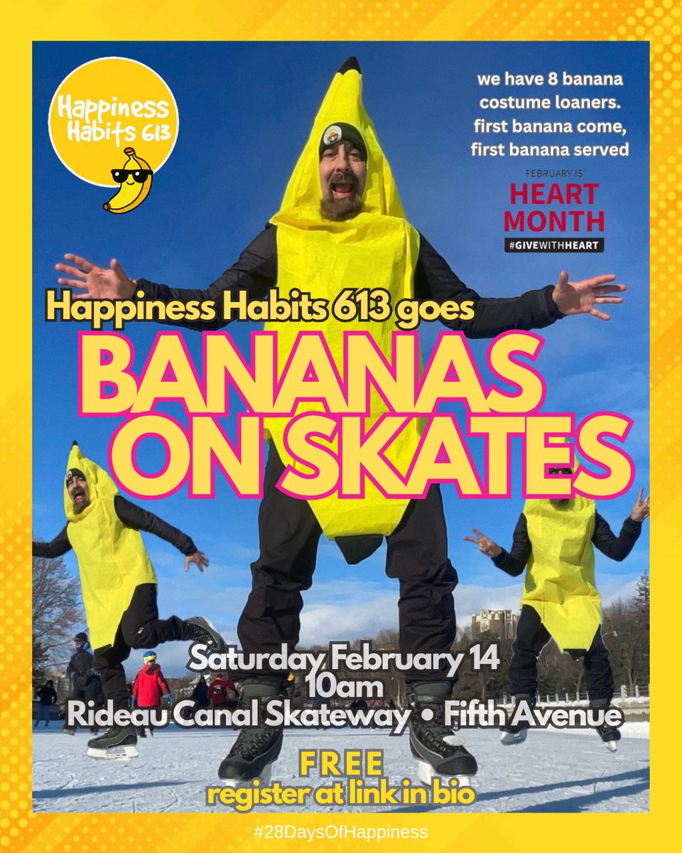 We’re bananas about February ⛸️🍌❄️

#28daysofhappimess #HeartMonth