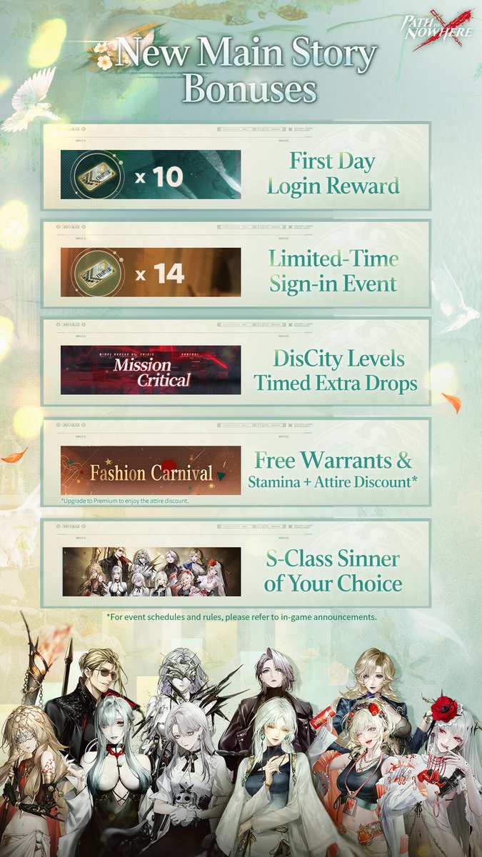 ✦ The Thorny Roads to Dawn | Rewards Summary ✦

#PathtoNowhere #PTN #TheThornyRoadstoDawn