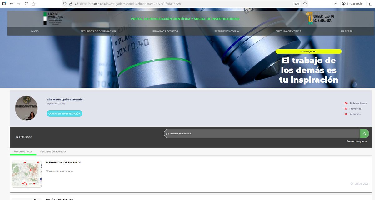 En el día de la mujer y la ciencia #11F2026 <a href="/11defebreroES/">Día Mujer y Ciencia</a>, las mayores divulgadoras en el portal descubre.unex.es #UEx  <a href="/infouex/">UEx</a> son:

- Elia Quirós <a href="/elia_quiros/">Elia Quirós</a> bit.ly/4tzTZfC
- Ana Oropesa bit.ly/4qsWjSw 
- María Luisa Timón bit.ly/3OhZyyU