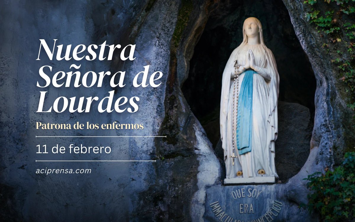 « Nuestra Señora de Lourdes »

La memoria litúrgica de hoy conmemora las apariciones de la Virgen María en Lourdes a partir del #11Febrero de 1858. La protagonista de este acontecimiento fue una joven llamada Bernadette Soubirous, que hoy se cuenta entre las filas de las santas.