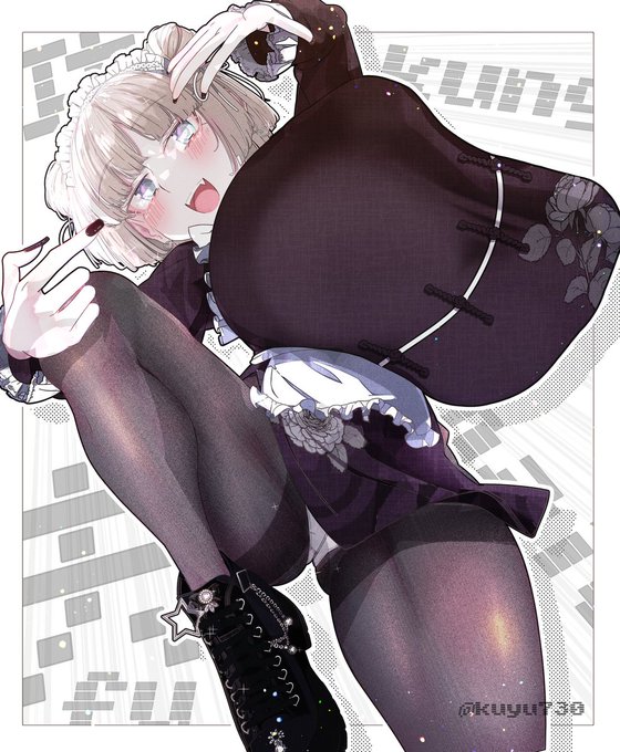 でかカンフーメイドコスです!あし差分もあります -- My OC cosplays Huge Kung fu Maid costume!