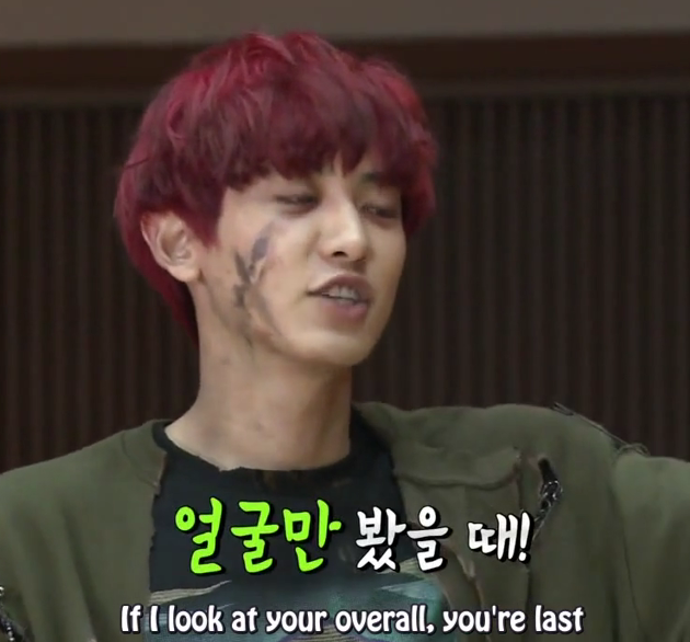 FabSong8812's tweet photo. @Kate24242128611 Right, u seem to forget when PCY said DKS only got a good face but if he looked at DKS's overall, he'd be the last. They even asked him "what counts as overall" and PCY said "until his toes". Did he mean his body?

It doesn't bother u since it's PCY making fun of DKS, right? https://t.co/HOAAGtDp0v