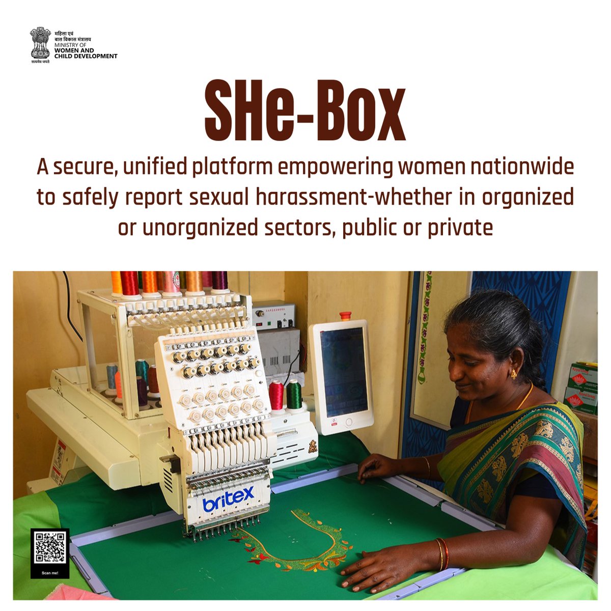PIB_Jalandhar's tweet image. A secure and unified online platform is available for reporting workplace sexual harassment complaints across all sectors, ensuring safety, dignity, and accountability.  

#SafeWorkplace #WomenEmpowerment #SHEBox