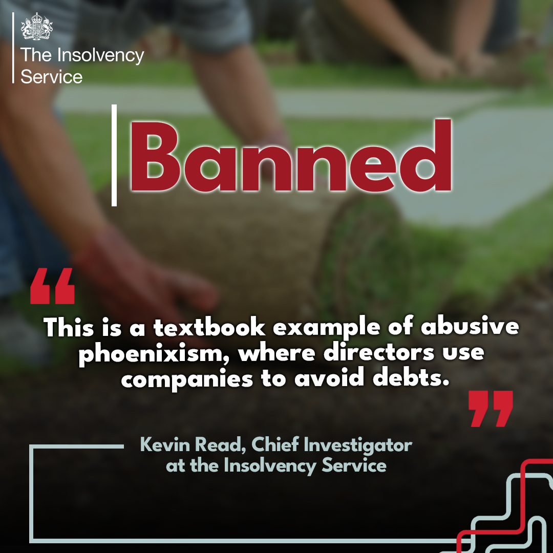 An Oxfordshire landscaping boss who ignored his director ban and left £300,000 in unpaid tax across two firms has been banned from running companies until 2038.

Read more ⤵️

gov.uk/government/new…