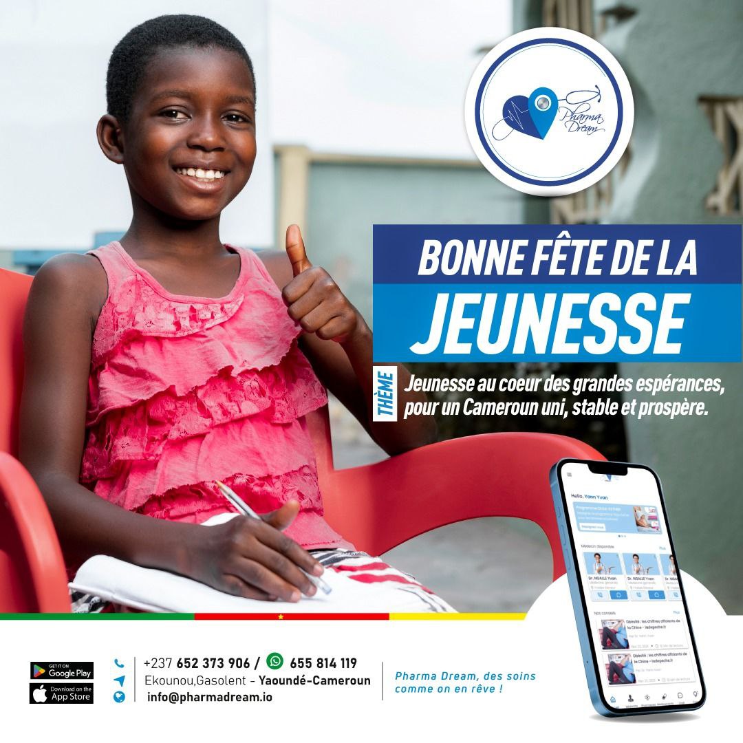 Pharmadream1's tweet photo. Bonne fête de la jeunesse à notre communauté camerounaise 🥳🇨🇲

#lessoinscommeonenrêve #fetedelajeunesse #Cameroun #237Cameroun https://t.co/RBng93NXrI
