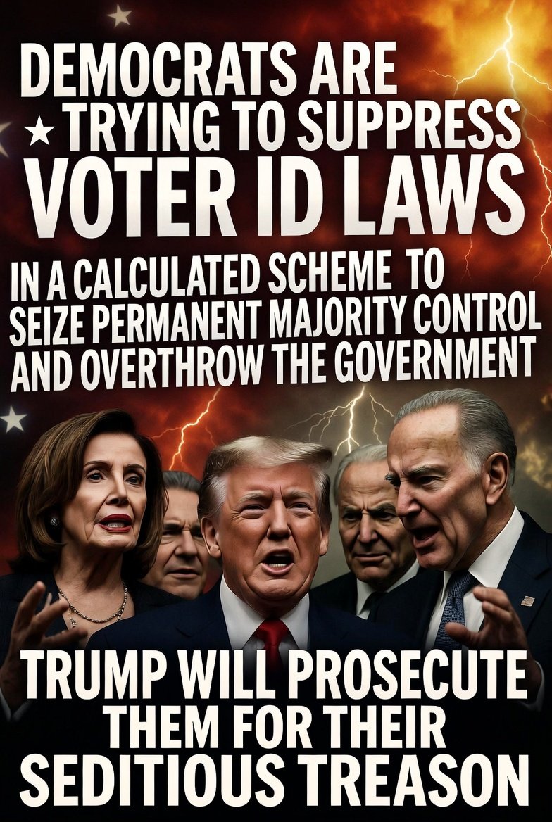 🚨 BOMBSHELL EXPOSED: Democrats are DESPERATELY BLOCKING Voter ID Laws in a Calculated, Decades-Long Scheme to SEIZE Permanent Majority Control! 🚨

This is NOT just politics — this is a stealth tactical assault designed to SILENCE Conservatives and fundamentally OVERTHROW the