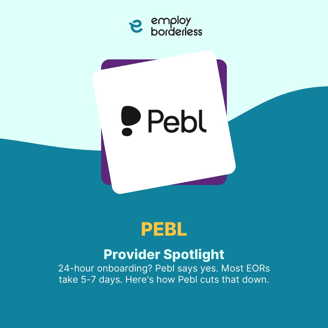 EBorderless's tweet image. Most people think Pebl is new. It's not.
They're Velocity Global with a rebrand and AI upgrade.
- 11 years of EOR experience
- 24-hour onboarding
- 185+ countries

Full review: employborderless.com/review/pebl/

#EmployBorderless #EOR