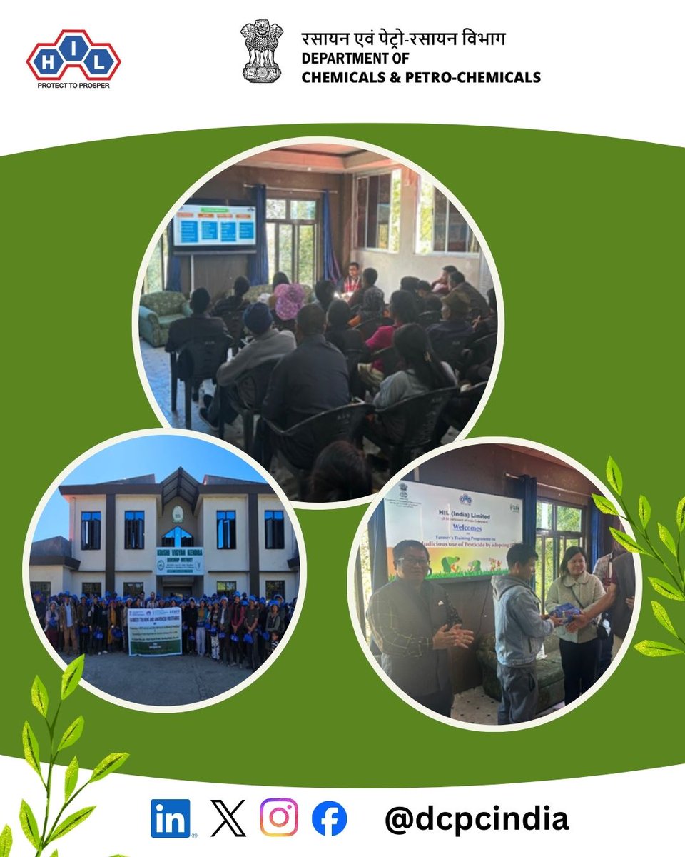 dcpcindia's tweet photo. @IndiaHil conducted a Farmer Training Program on 11 Feb 2026 at KVK, Serchhip, Mizoram, with 278 farmers participating. The session focused on the safe and judicious use of pesticides through Integrated Pest Management (#IPM) practices to promote sustainable and responsible farming. #FarmerTraining #SustainableAgriculture