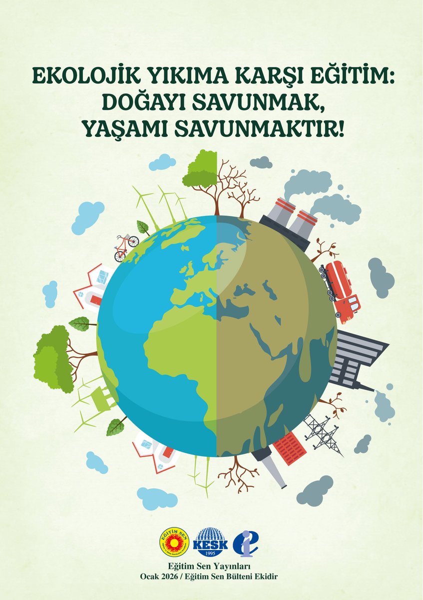 🟢Ekolojik Yıkıma Karşı Eğitim: Doğayı Savunmak, Yaşamı Savunmaktır! 
Eğitim Sen için doğayı savunmak, emeği ve yaşamı savunmaktır. Ekolojik yıkıma karşı mücadele; sömürüye, cinsiyetçiliğe ve eşitsizliğe karşı yürütülen mücadelenin ayrılmaz bir parçasıdır. Doğayı, emeği ve yaşamı