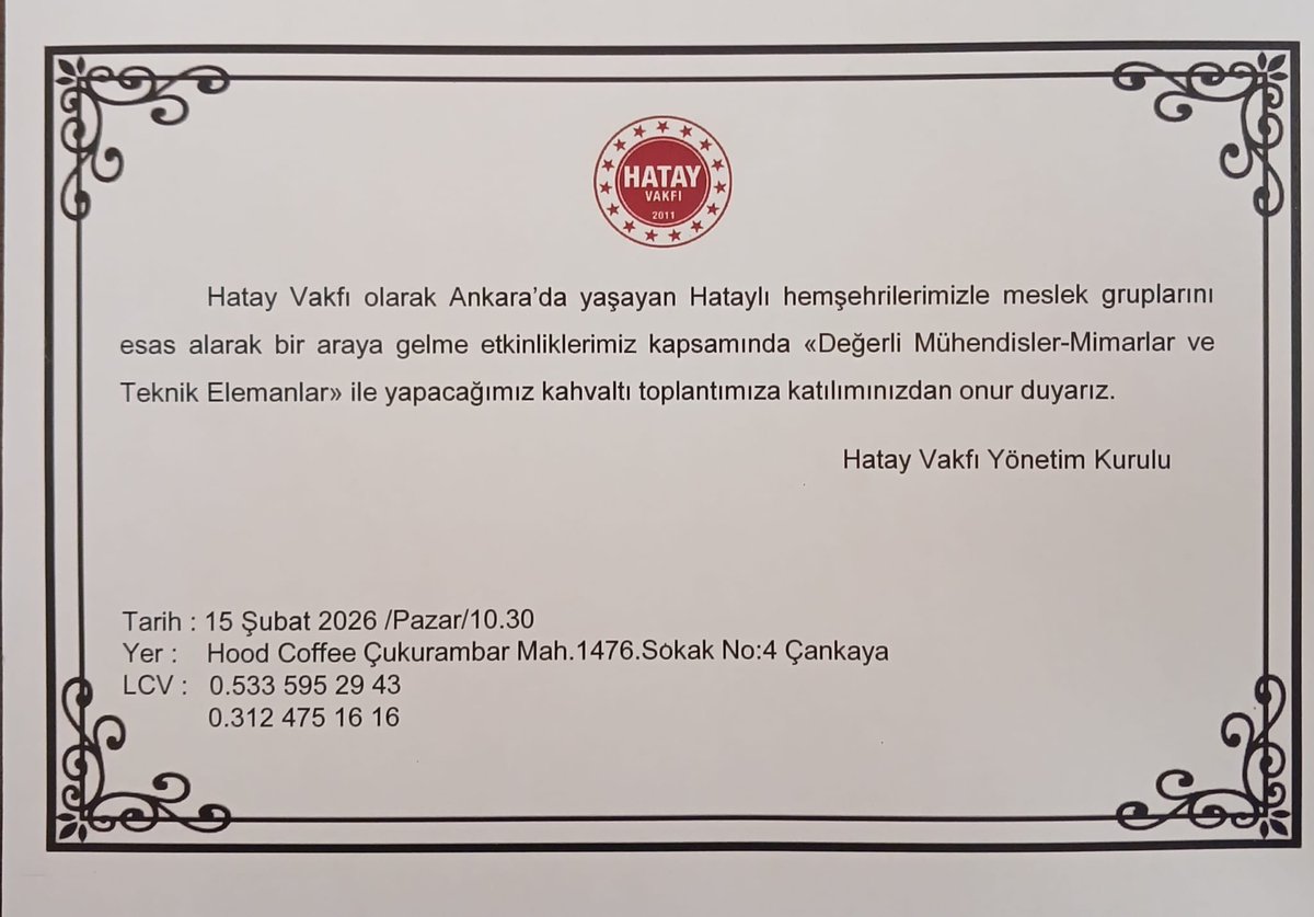 HATAY VAKFI🇹🇷 (@hatayvakfi1) on Twitter photo 