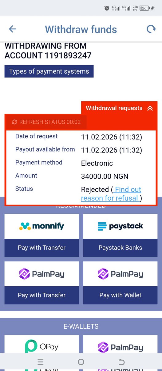 Gideonokos's tweet photo. @PariPesaNigeria 
@paripesa 
Kindly look into my plight. https://t.co/kWylfFGDZ2