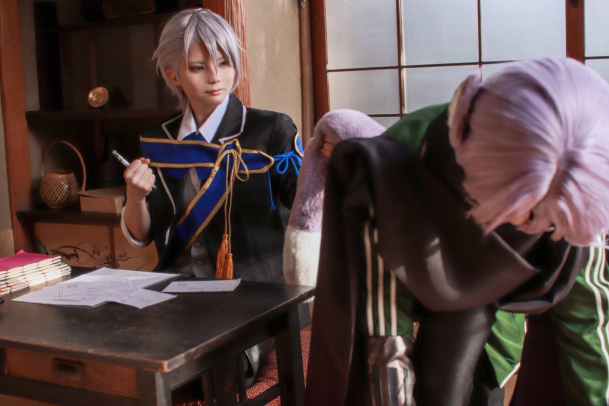 Antomo_'s tweet photo. cosplay/刀剣乱舞

謎の領収書の犯人

┈┈┈┈┈┈┈┈
山姥切長義:あんとも
五月雨江:@irohasu_1683_ 
photo:@kota_looow 
＃スタジオNano https://t.co/lVhwKJrFTU