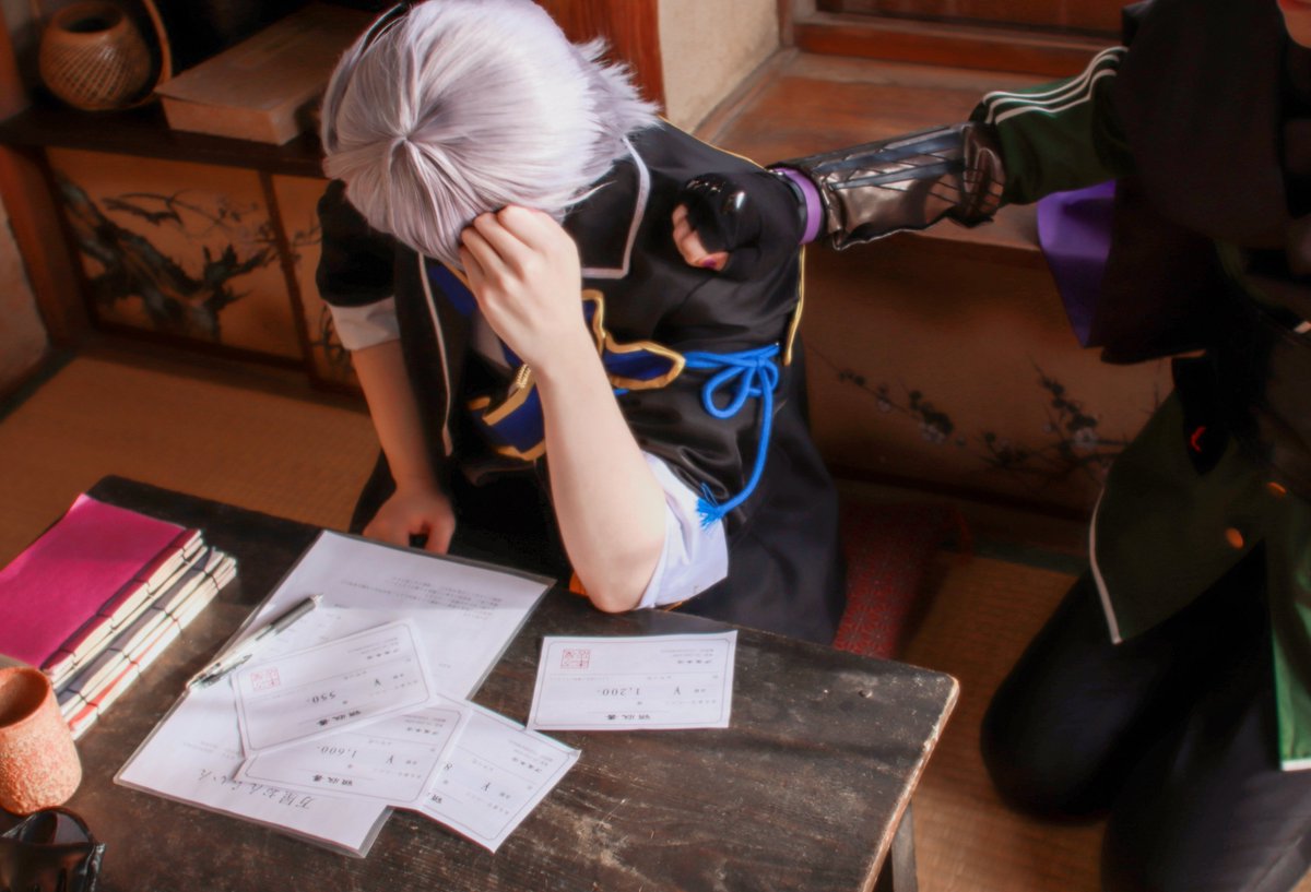Antomo_'s tweet photo. cosplay/刀剣乱舞

謎の領収書の犯人

┈┈┈┈┈┈┈┈
山姥切長義:あんとも
五月雨江:@irohasu_1683_ 
photo:@kota_looow 
＃スタジオNano https://t.co/lVhwKJrFTU
