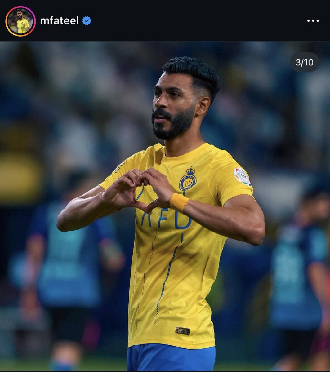 🚨🚨🚨🚨
محمد ال فتيل عبر iG : 

- إلى نادي #النصر وجمهور العالمي العظيم..

أكتب هذه الكلمات وأنا أحمل في قلبي امتنانًا كبيرًا لكل لحظة قضيتها هنا. كان شرفًا لي أن أرتدي هذا الشعار، وأن أكون جزءًا من كيان كبير بتاريخه، وجماهيره، وطموحه.

شكرًا لإدارة النادي، والأجهزة الفنية