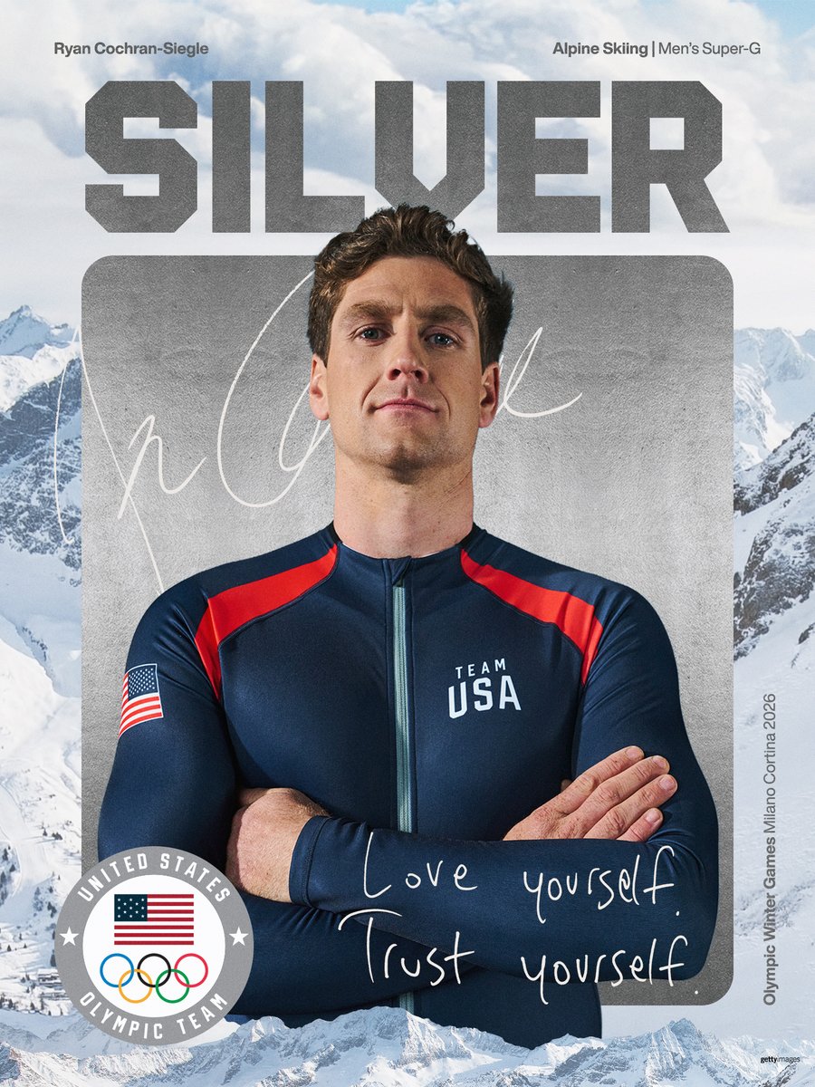 SILVER, SEALED. ⚡️

Ryan Cochran-Siegle returns to the Olympic podium with another Super-G medal.

#WinterOlympics