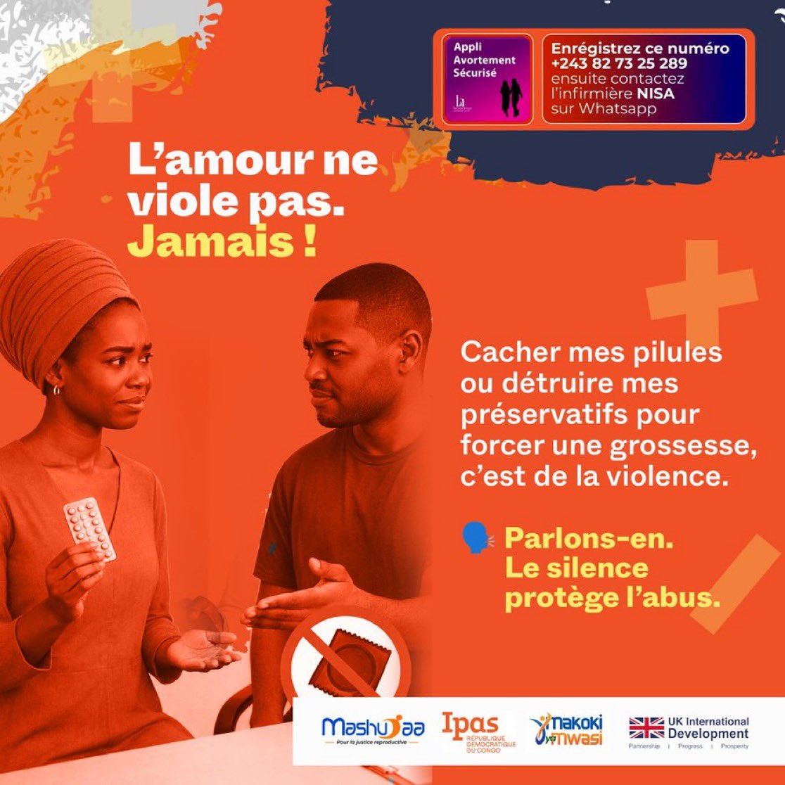 DMiderho's tweet photo. #LoveYaMwasi: On parle souvent des blessures visibles, mais rarement de celles imposées au corps sans consentement. Décider pour une femme, c’est déjà une violence.
Pourquoi ces situations restent-elles silencieuses selon toi ? 💬👇
#RespectdesFemmes
@yarhdrc
@MakokiYaMwasi https://t.co/oyy5LjnqNi