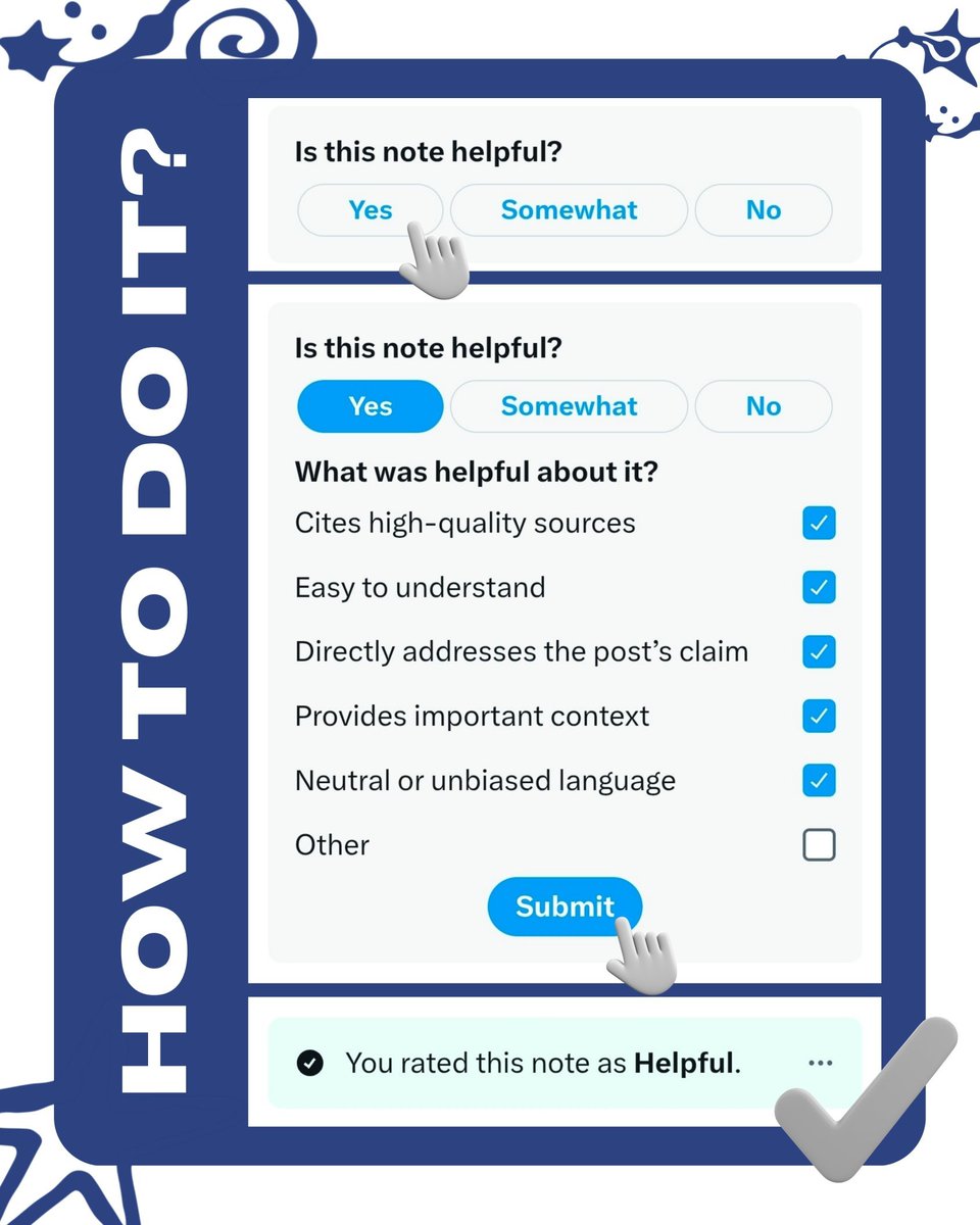 🚨📝 ACTION REQUIRED: MARK AS HELPFUL

Please mark this Community Note as 'Helpful' to ensure accurate information is visible to everyone.
🔗 x.com/i/birdwatch/t/…