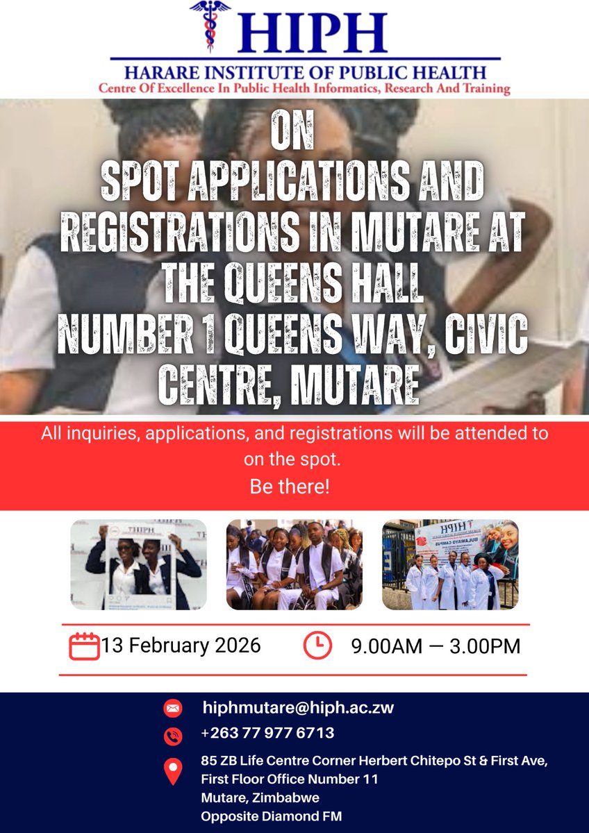 Harare Institute of Public Health tweet media