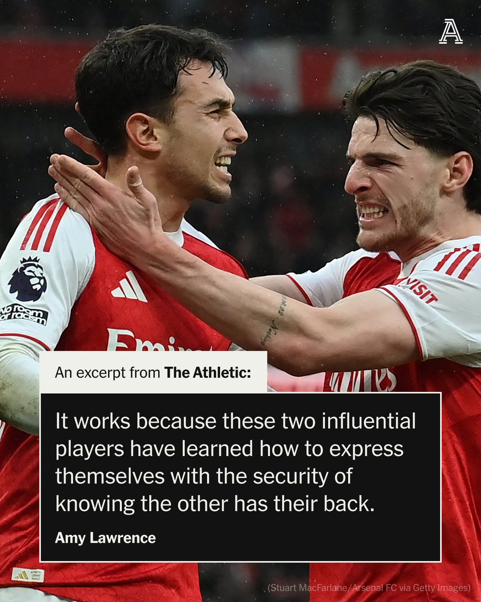 One of the strategic subplots of Arsenal's season is the development of the bond between Declan Rice and Martin Zubimendi.

It was not immediately clear how their connection would take shape.

It has turned out that they manage to bring the best out of each other as well as