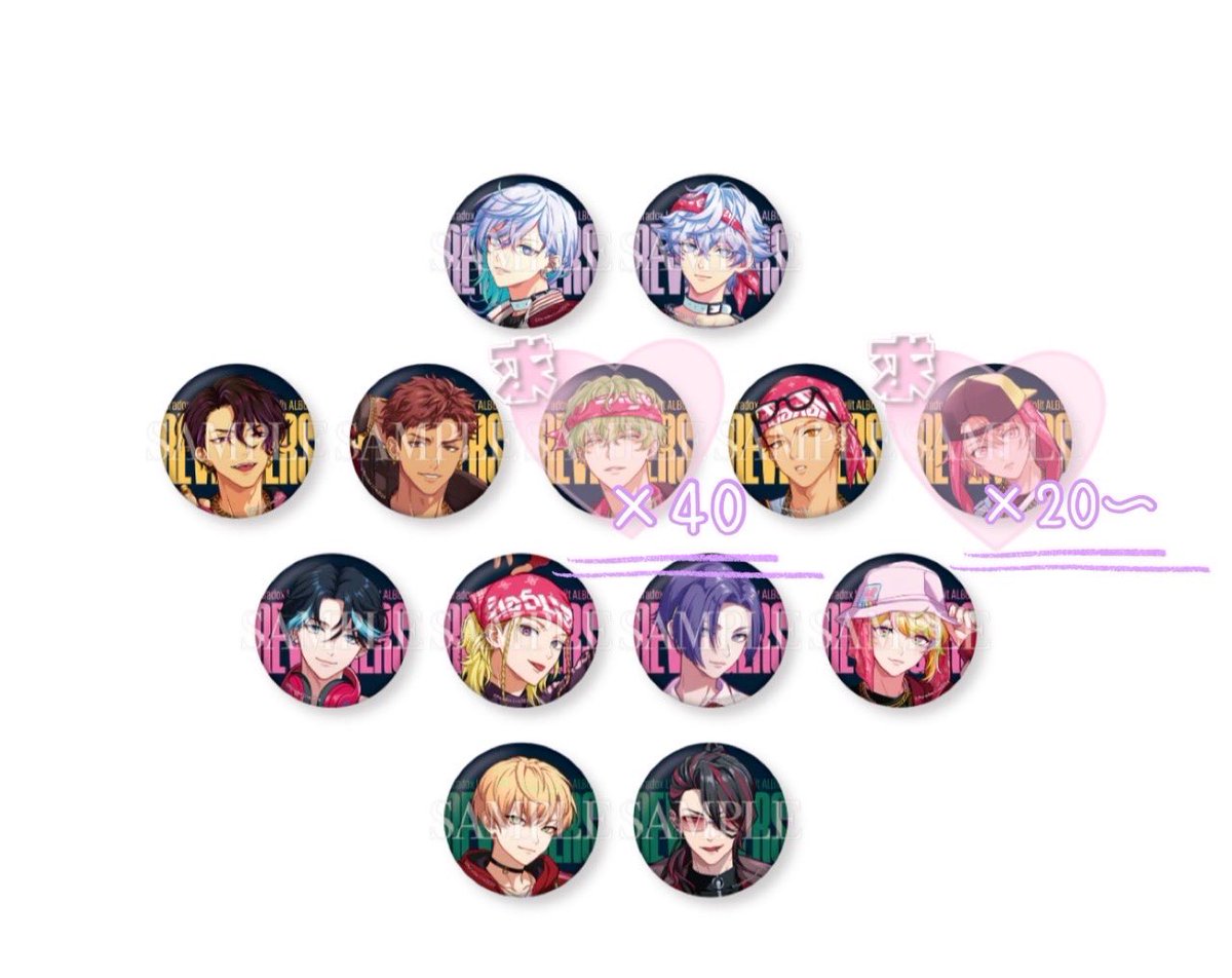 交換 仮約束】パラライ Paradox Live revengers 缶バッジ Gプリ 缶