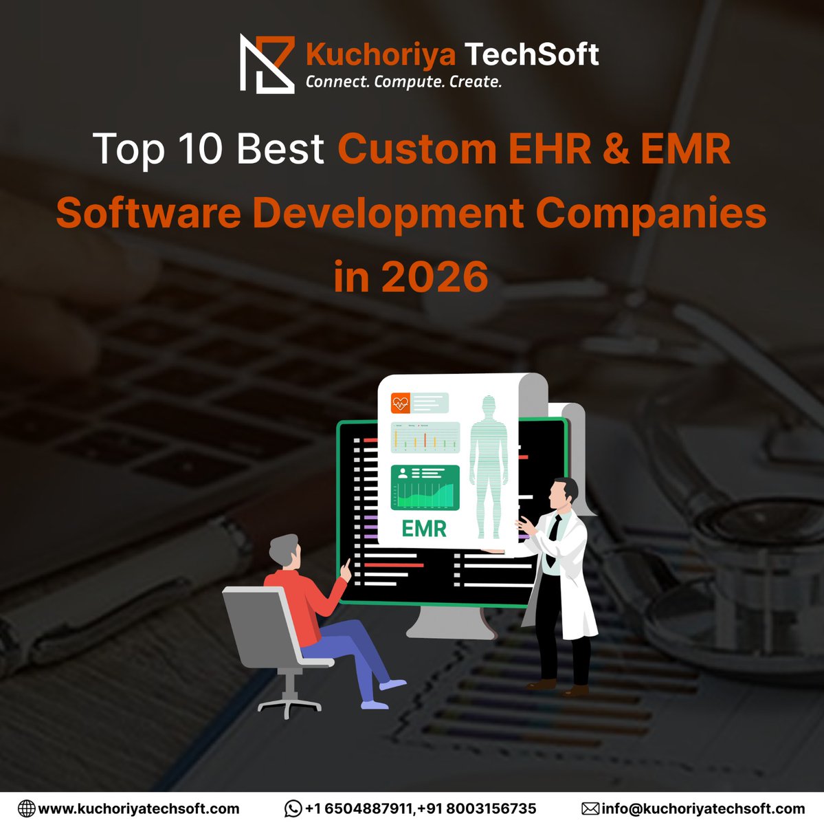 KuchoriyaSoft's tweet image. Top 10 Best Custom EHR &amp;amp; EMR Software Development Companies in 2026

Upgrade to custom EHR &amp;amp; EMR software for secure, scalable, and compliant healthcare solutions.

🌐 Read the full blog: kuchoriyatechsoft.com/blogs/top-10-b…

🌐 kuchoriyatechsoft.com

#EHRSoftware #EMRSoftware #CustomEHR