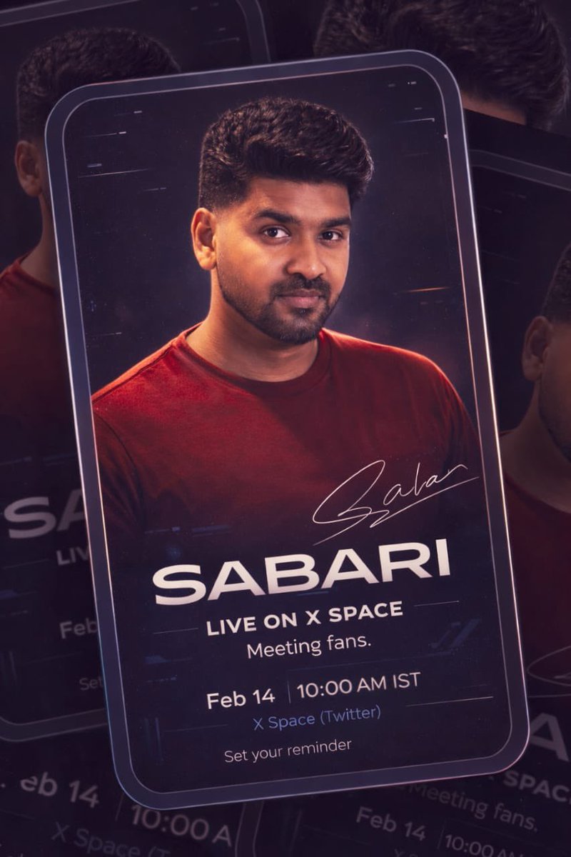 jananiRchandran's tweet photo. Dear all this Valentine’s Day,

Our beloved @Actor_Sabari is going to connect with us via X Space on 14 February at 10am IST ♥️

Host : @ssv__remo 

Shower all your love and support 🫶🏻

#SabariNathan𓃵 #Sabari #Biggbosstamil9 #SabariArmy #Biggbosstamil #NammaVeetuPillai https://t.co/JEhPt86lfc