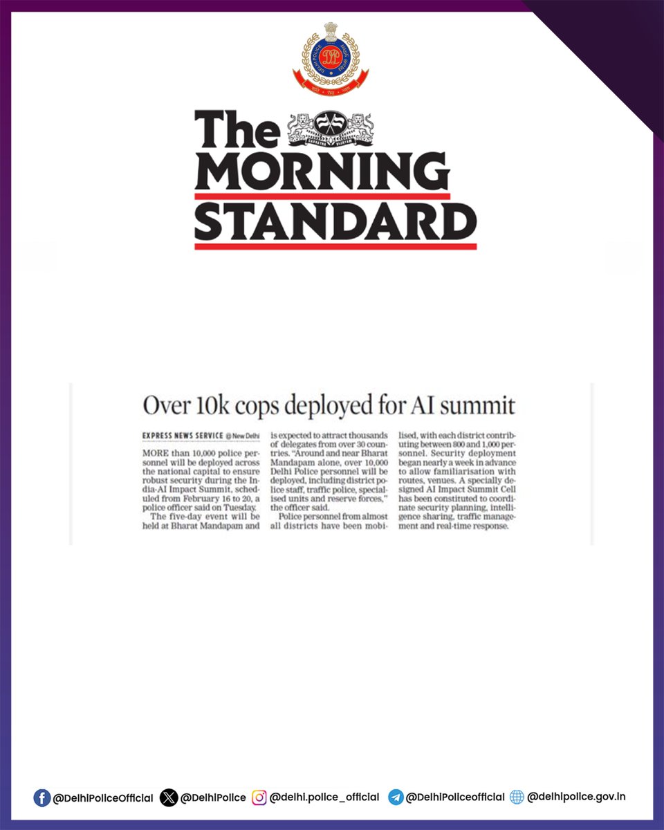 Delhi Police tweet media