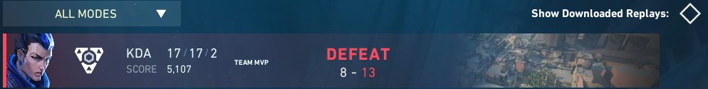 RZarkob's tweet photo. Lamentablemente caímos en el primer partido de @HexaLeagueLatam contra @TezcatGaming por 8-13.
Quedan varias cosas por pulir y fixear para los siguientes. Seguiremos trabajando y mejorando.
#VALORANT #HexaLeagueLatam https://t.co/JtXI3a5lQZ