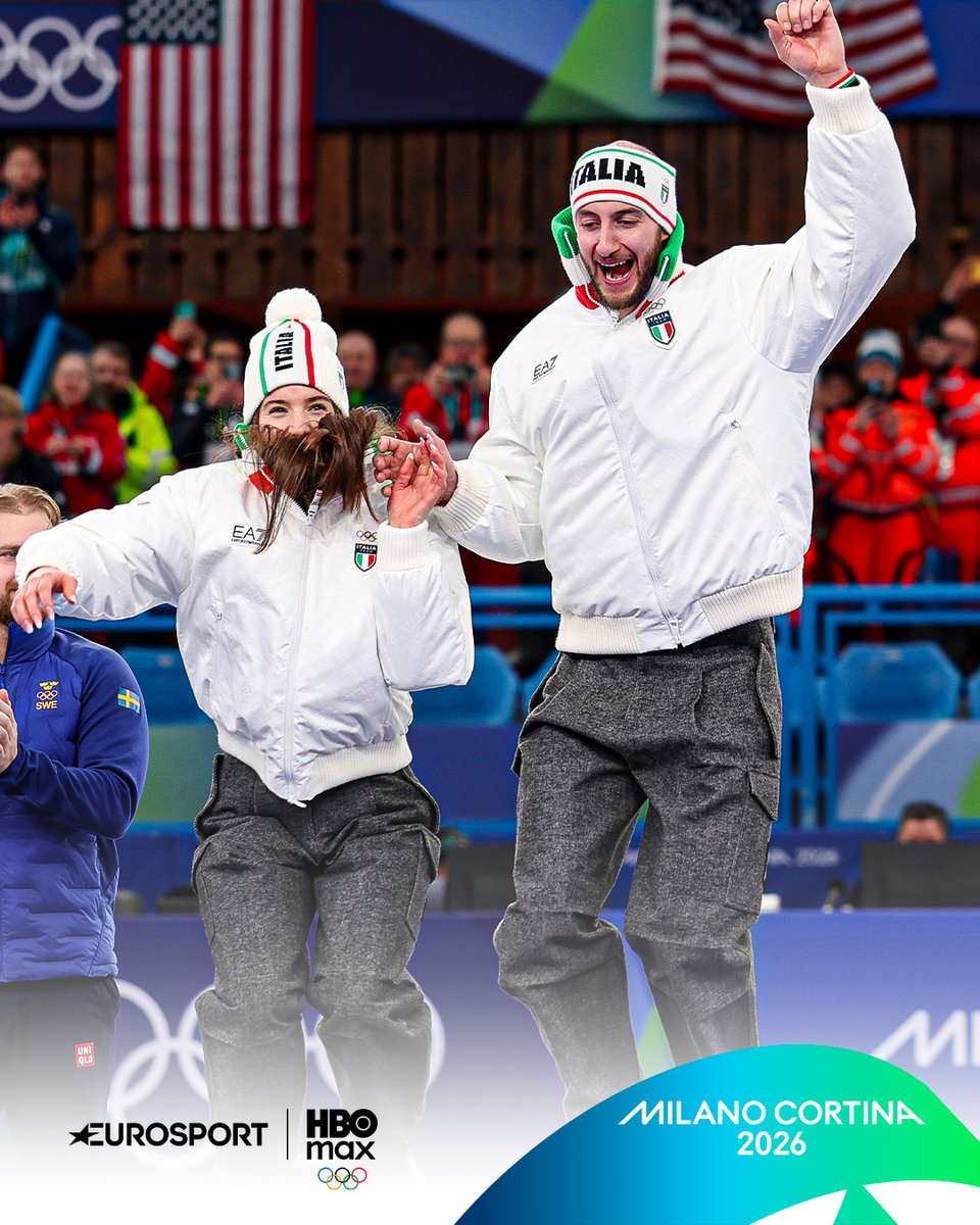 Eurosport_IT's tweet photo. Amos e Stefania, solo un’ultima cosa: vi meritate tutto 🥉🥹
#MilanoCortina2026 #Olympics #Olimpiadi #Mosaner #Constantini https://t.co/tFJS9P7iQy