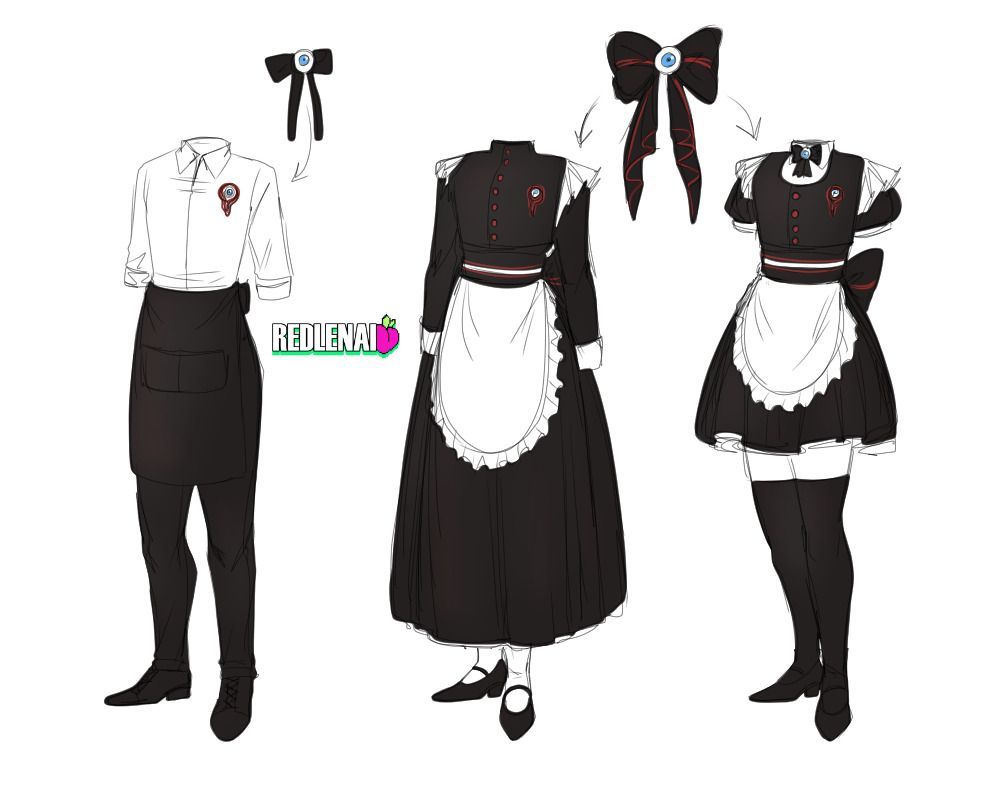 #Mouthwashing Maid Cafe uniform
#sketch #doodle