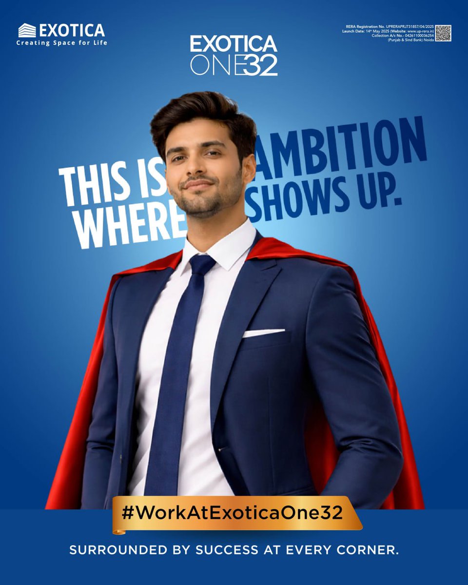 #WorkAtExoticaOne32 

This is where ambition shows up.
Where ideas take shape and businesses move forward.

#NoidaCommercial #ExoticaOne32 #BusinessAddress #OfficeSpaces