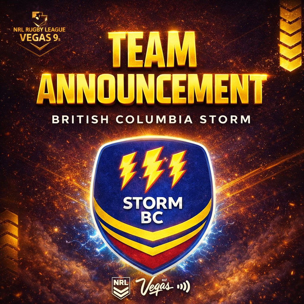 ⚡ THE STORM RETURNS ⚡

BC Storm are heading back to Vegas for their 3rd #Vegas9s 💪🌎

Women’s Community Division
📅 26–27 Feb 2026

🔥🏉 Let’s make it three.

#BCStorm #StormIsComing