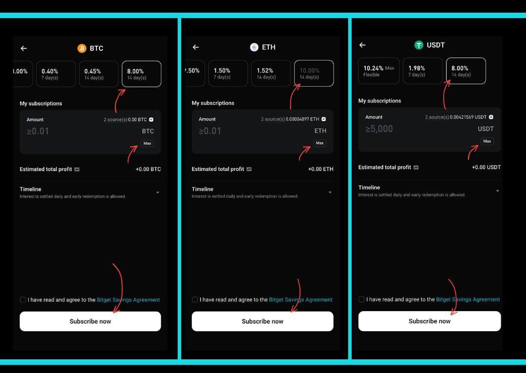 Bitget Fixed Savings: Earn on $BTC, $ETH &amp; $USDT | 14 day lock

🔹 BTC: 8% APR
🔹 ETH: 10% APR
🔹 USDT: 8% APR

Daily interest, minimal effort, maximum yield. Let your crypto work smarter.

Unlock now: bitget.site/earning/savings